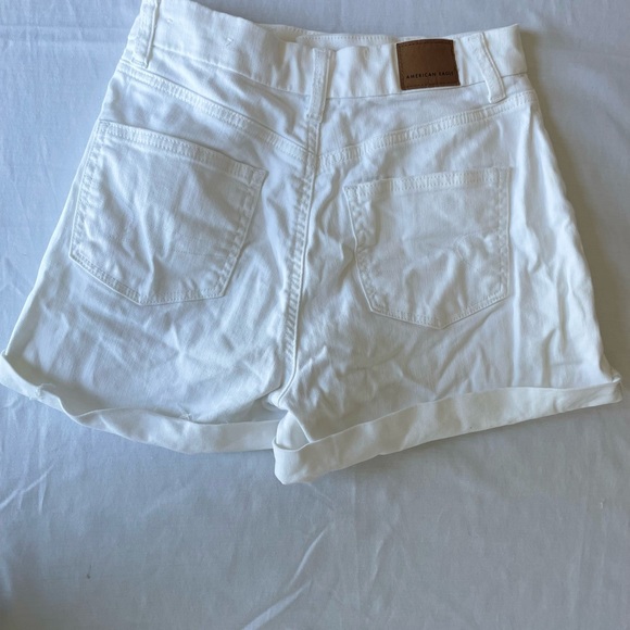 white high waisted jean shorts - Picture 2 of 5